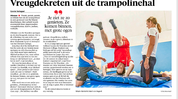 sport en bewegen met horizon college 